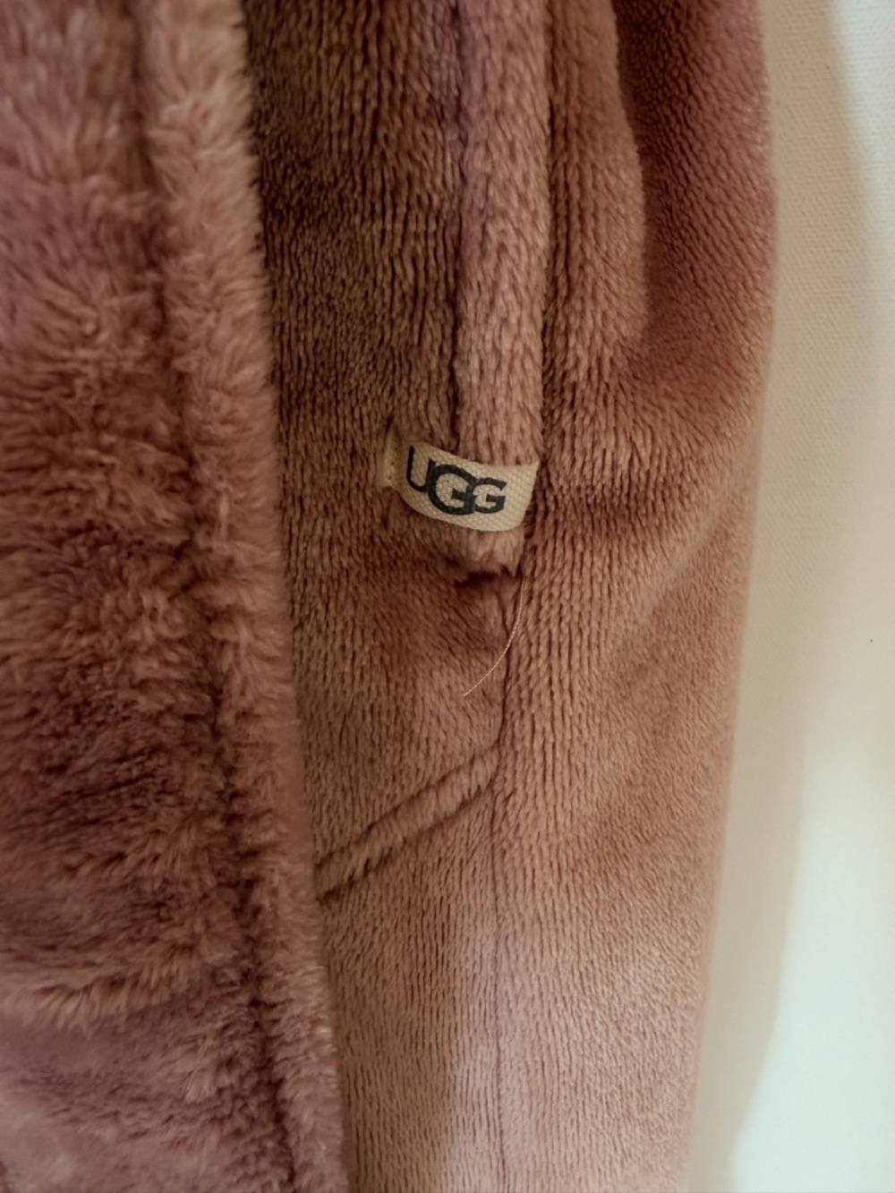 UGG Rose Pink Mauve Marlow Ultra Plush Soft Cozycore Loose Fit Robe Size SMALL - Picture 5 of 10